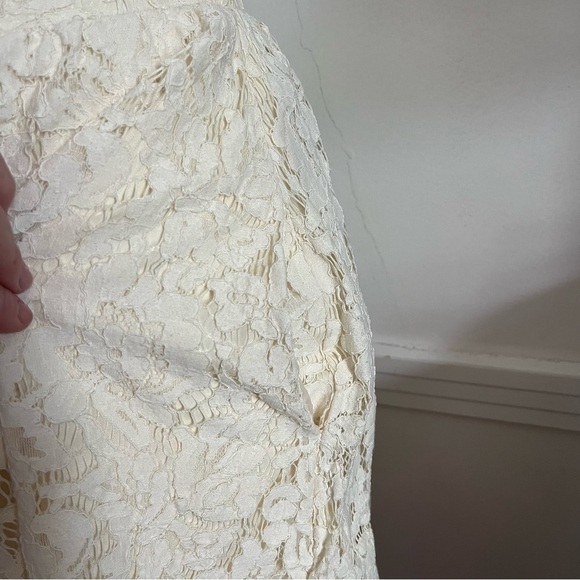 BHLDN Jenny Yoo • Lydia Ivory Cream Lace Skirt - Picture 6 of 8